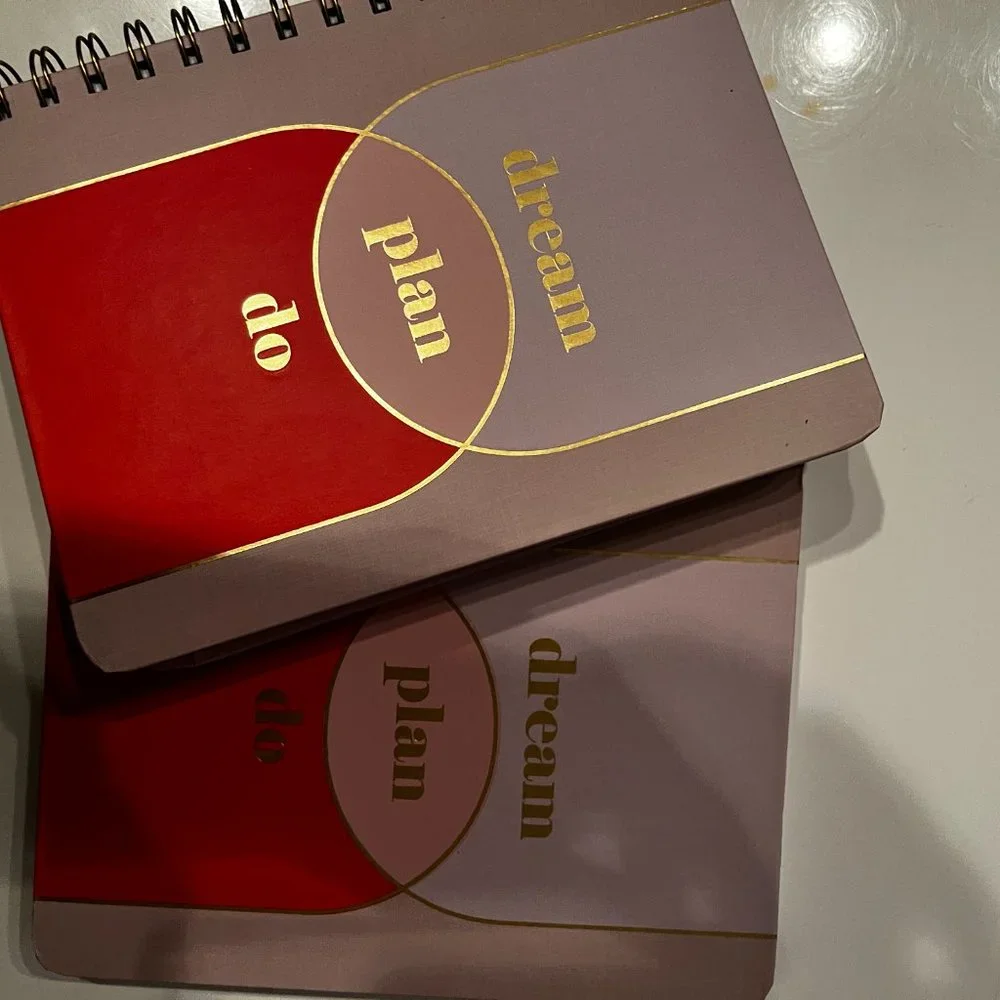 TWO‎ Hardcover Writing Journals (dream plan do) - Set of TWO - New